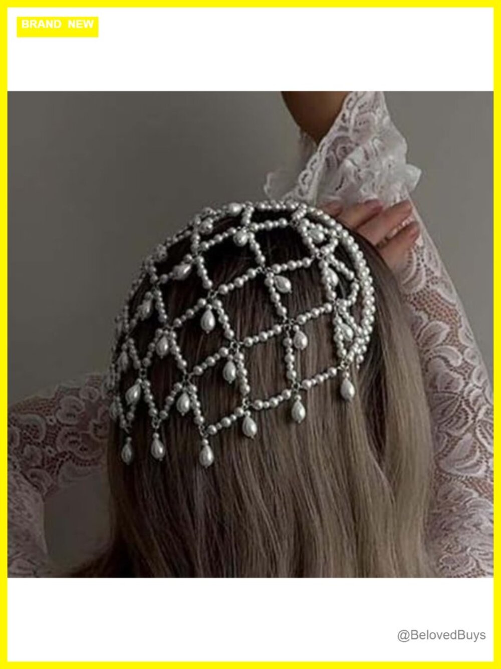 Pearl Fairy Headpiece Flapper 1920s Head Chain Hair Accessories for Women
